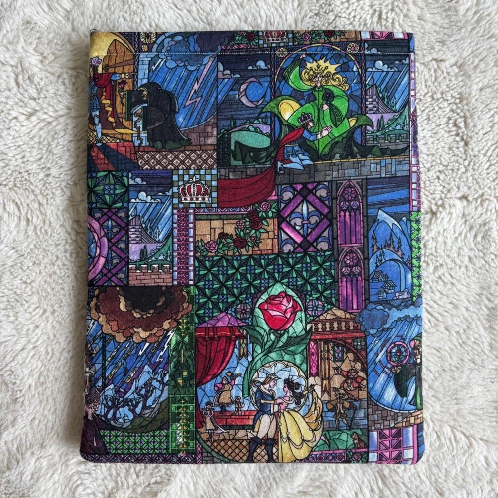 Handmade Tablet Book Sleeve Excellent Stained Glass Fairy Tale